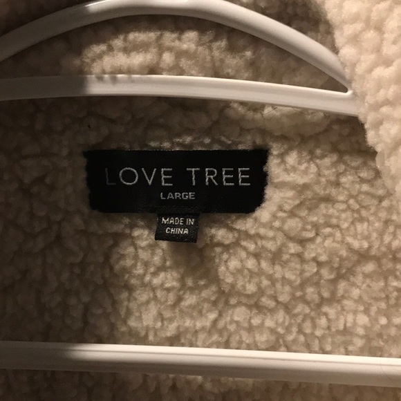 Love Tree plaid faux sherpa  lined warm jacket♥️ EUC - Picture 6 of 9